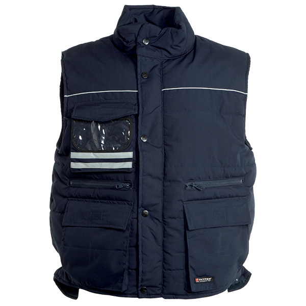 Gilet con piping riflettente alle spalle,AZUA.