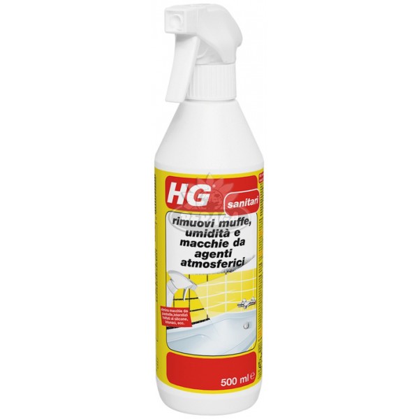 HG Rimuovi muffe, umidità e macchie da agenti atmosferici 500 ml